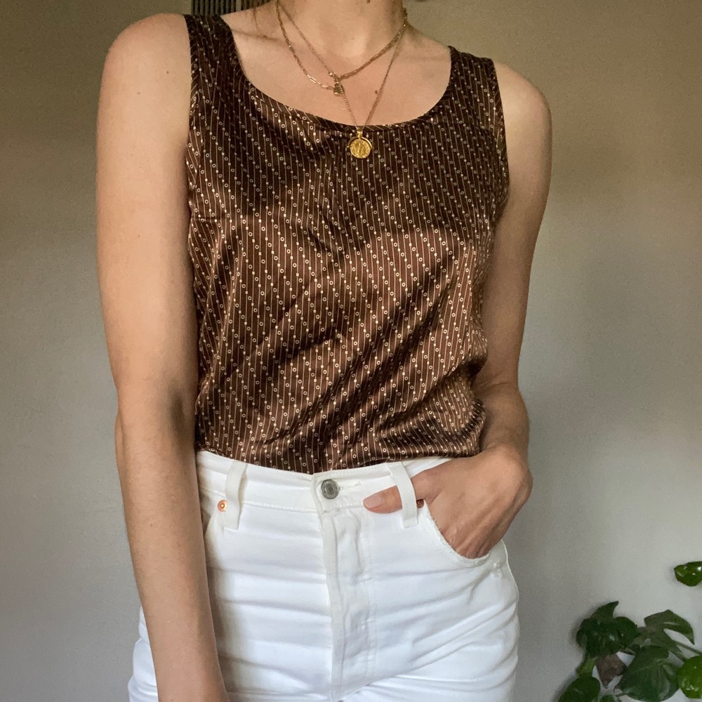 St. John silky brown tank